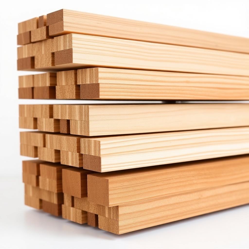 Treated softwood decking boards